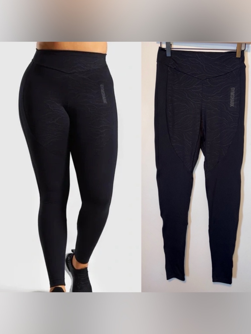 Gymshark Lustre Leggings Black Size Large Womens Running Athletic Stretch